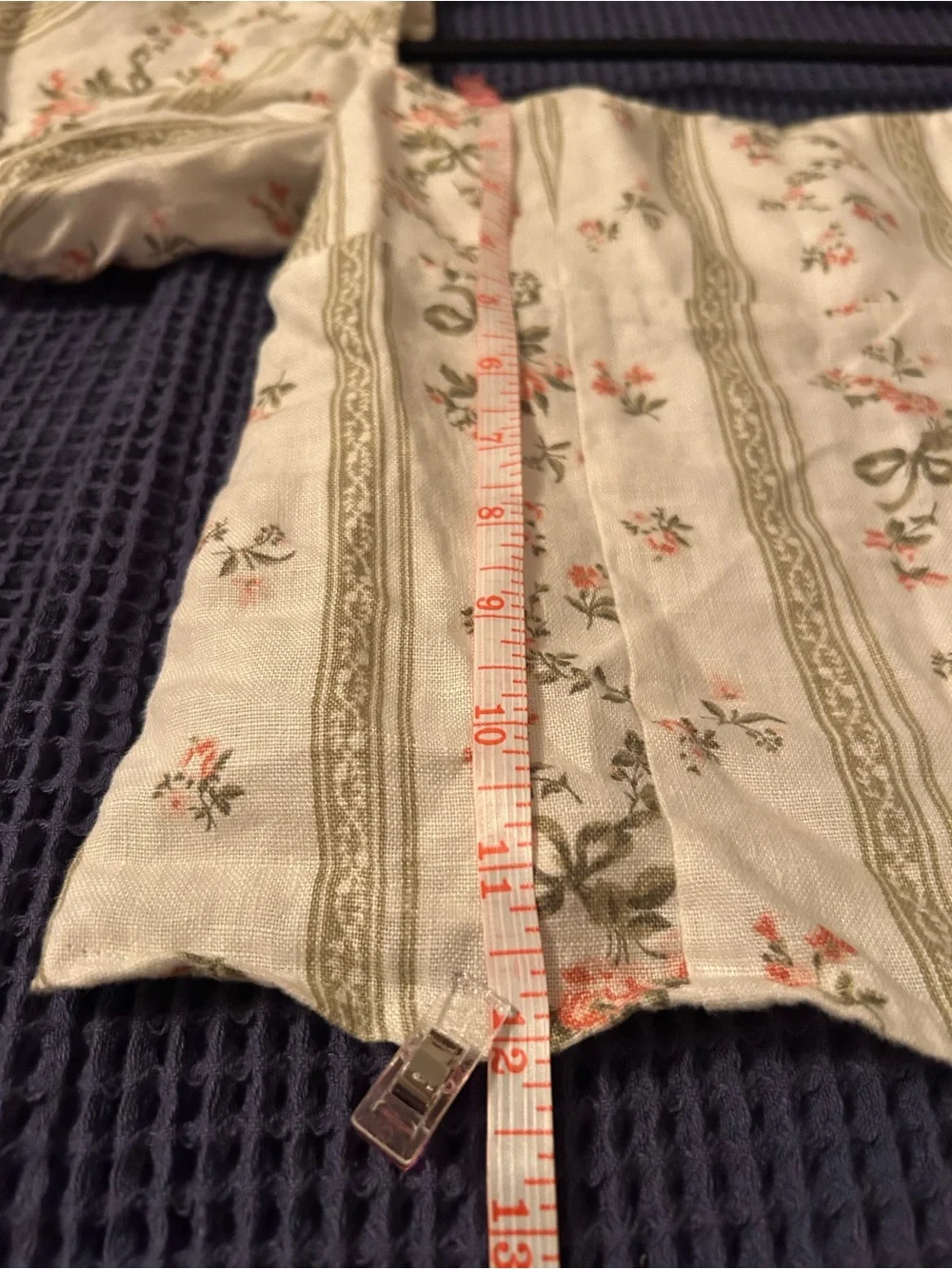 Reformation Cream Floral Puff-Sleeve Square Neck Top